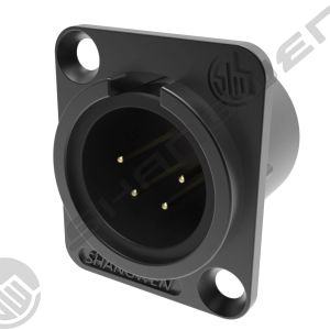 New IP40 Indoor Audio Video Cable Connector XLR 4 Pin Female Socket with Solder