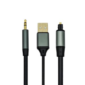 Digital Optical Toslink to 3.5mm Jack Cable for TV / PS5 / Projector