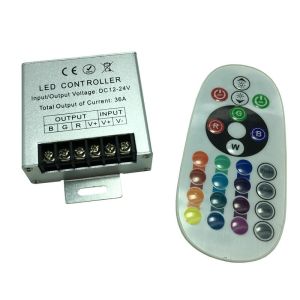 Adjust Brightness Steel Material 24mm RF RGB Controller