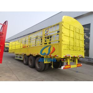 Air / Mechanical Suspension Animal Transport Fence Trailers For Livestock