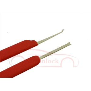 Gold Six-Piece Locksmith Tools Set with Adjustable Cross-Shaped Lock Picking