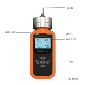Multi Function 3000mAh Combustible EX Gas Detector Shock Resistance
