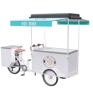 China High Load Capacity Ice Cream Bicycle Cart Pure Steel Body CE Approval on sale