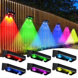 Cheap IP65 Weatherproof Solar Fence Light / Led with Warm White and RGB LEDs for sale
