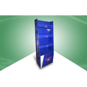 UV or PP Laminated Cardboard Display Units Floor Displays for Beverage