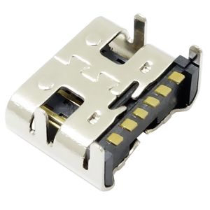 type c usb 3.1 female socket 6 position right angel surface mount type for