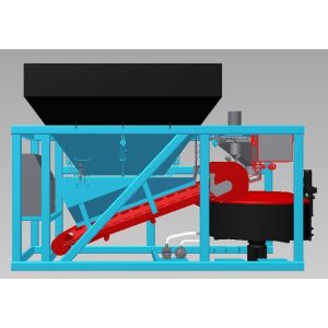 Fast Moving Small Concrete Batch Plant 26m³ Container Cement Silos