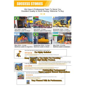 High Quality 4x4 Wheel Loader Compact Versatile Heavy Duty Backhoe Loader