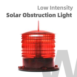 Type A Building Obstruction Light Red LED Solar Obstruction Aviation Light For