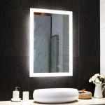 Customized Rectangle LED Bathroom Mirror with Touch Sensor Switch and Waterproof