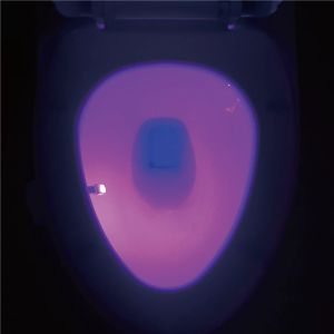 8 Colors Battery Powered Toilet Led Nightlight Motion Activated Led Night Light