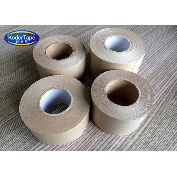 Quality Reinforced Gummed Paper Tape Water Active Kraft Tape For Box Sealing Bounding wholesale