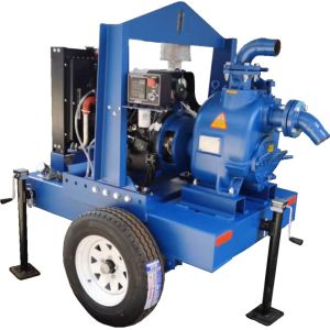 China Ocean Pump New Trailer Type Diesel Engine Self-Priming Water Pump on sale