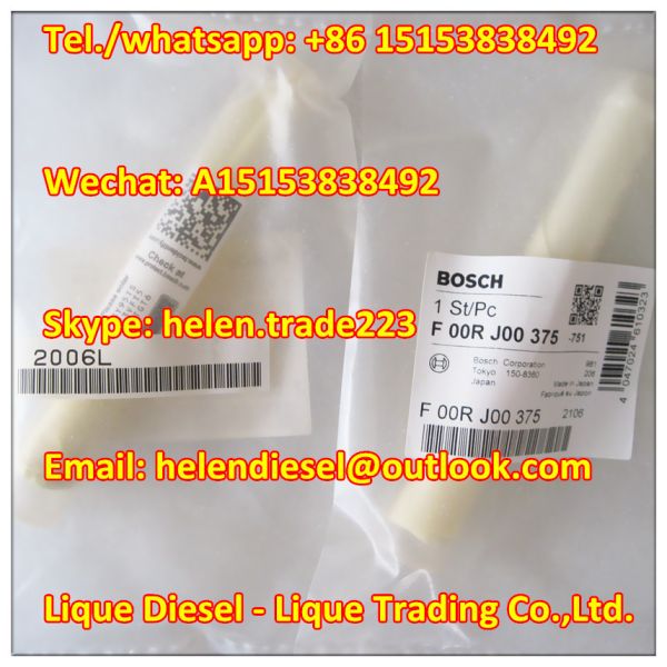 100% original Bosch injector valve F 00R J00 375 , F00RJ00375 , Fit injector