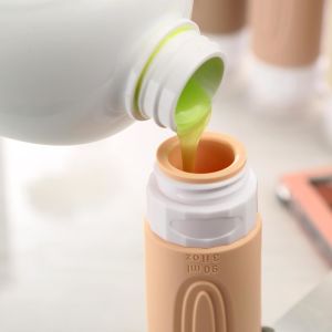 Compact Portable Silicone Travel Bottle with Food Grade Silicone and Leak Proof