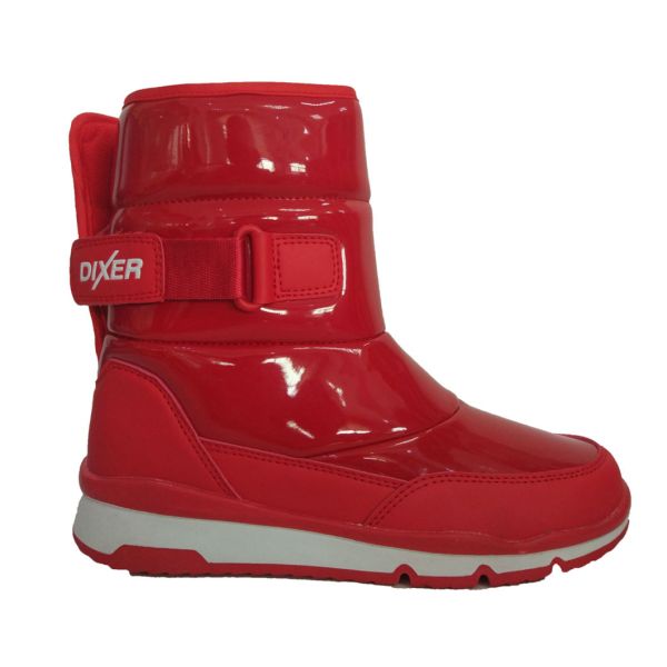 Snow Boots Warm Winter Fur Boots Velcro PU Boots Non-Slip Boots Soft Boots Warm Outdoor Boots for Lady