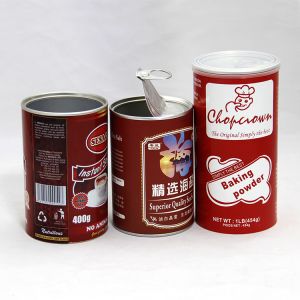 Paper Tube Candy Packaging , Embossing Printing round canister