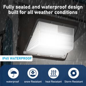 40W 5000K LED Wall Pack Light with Motion Sensor IP65