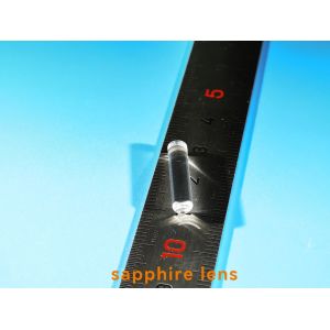 All Surface Polished Sapphire Optical Windows Crylinder Rod Lens With Plunger