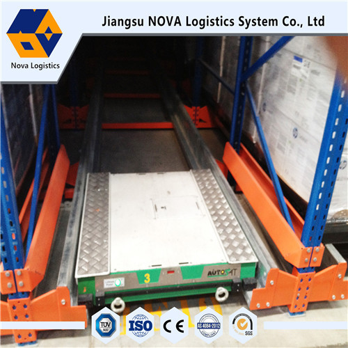 Quality Orange Channel Type Shuttle Pallet Racking Q235B Steel With Pre Galvanized Frames wholesale