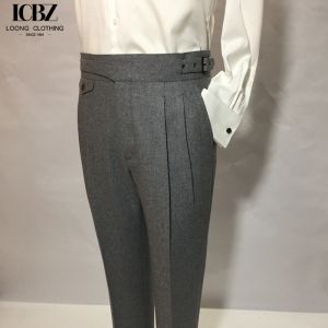 Support 7 Days Sample Order Lead Time Men's Worsted Woolen Trousers for Autumn