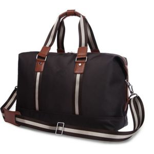 China Personalized Luxury Travel Duffel Bags for Men with Leather Handles on sale