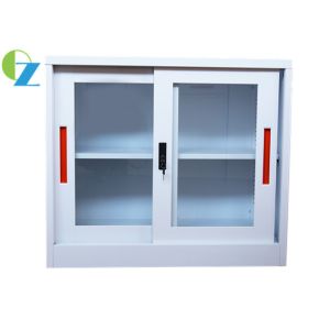 China Sliding Door Metal Office Cupboard Half Height With Lock H900*W900*D400mm on sale