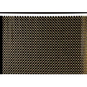 Brass and Copper Decorative Ring Mesh Curtain Decorates Your Room And Office