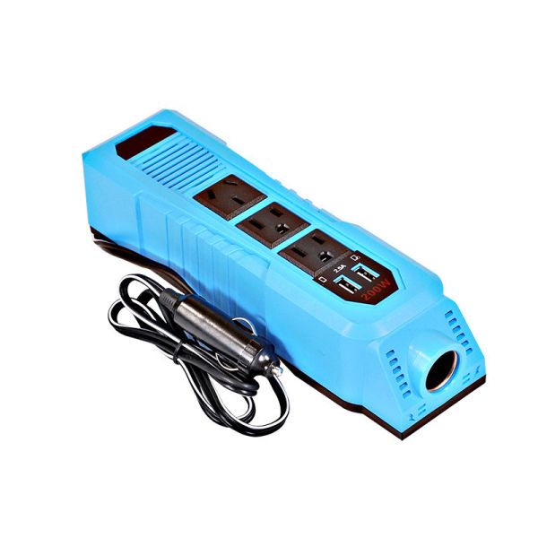 Quality Smart Car Inverter 200W Car Quick Charger With 3 In 1 Retractable Cables Car Charger Cell Phone Charger With Led Display wholesale