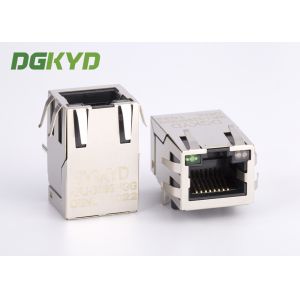 1x1 Tab up gigabit network jack rj45 with Transformer / internal magnetics Rj45