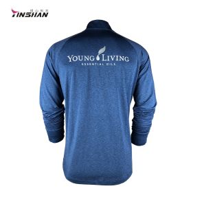 Custom Logo Sublimation Printing Long Sleeve Pullover T-Shirt for Events