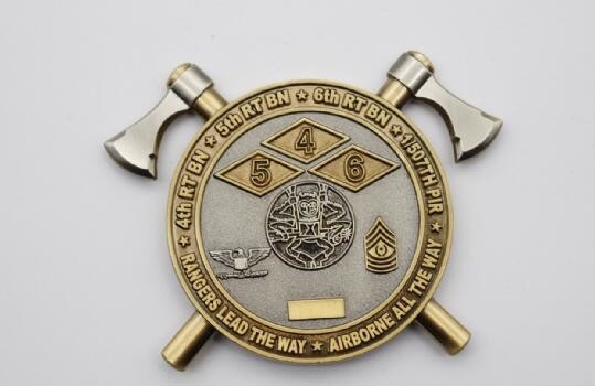 Quality Double Plating challenge Coin with gold plating challenge coin wholesale