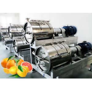 SUS304 500T/D Citrus Processing Line Automatic Juice Extracting