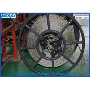 28mm 480kN 12 Strands T29 Structure Anti twist Galvanized Braided Steel Wire Rope Overhead Conductor Stringing