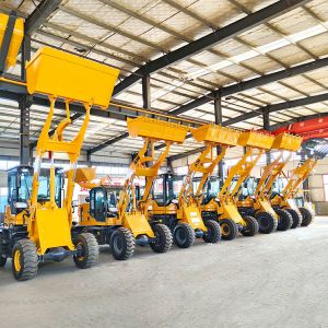Cheap Hot Sale Construction Machine Mini Loader Diesel 4WD Tractor with Front Loader Small Wheel Loader for sale