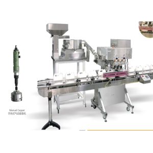 Cheap Line Structure Automatic Capping Machine 1.2kw For Cosmetic Industry for sale