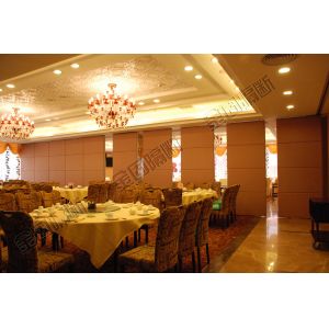 Conference Rooms Manual Operable Partition Wall With MDF Board Surface Manual Operation