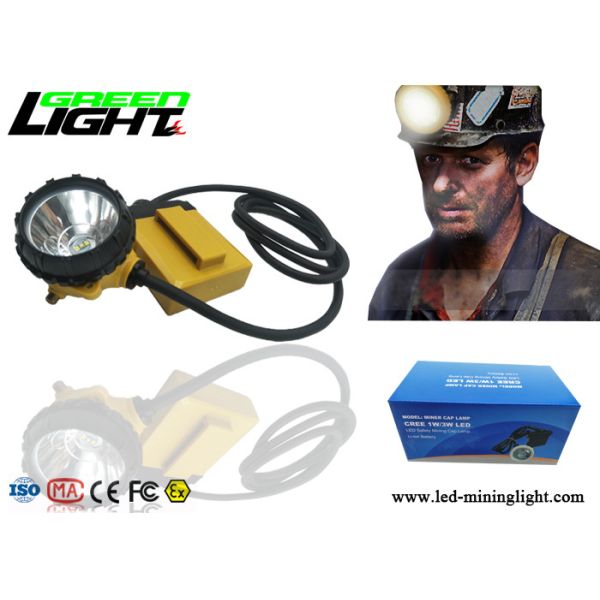 Waterproof Ip68 Rechargeable Led Hard Hat Light , High Power Led Headlamp For Running