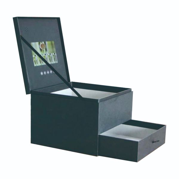 Quality Custom Video Box with Drawer  Personalized Gift Packaging with 7inch Screen Display wholesale