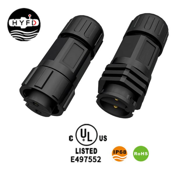 Quality Quick Lock Plastic 2 Pin IP68 15A M19 Connector wholesale