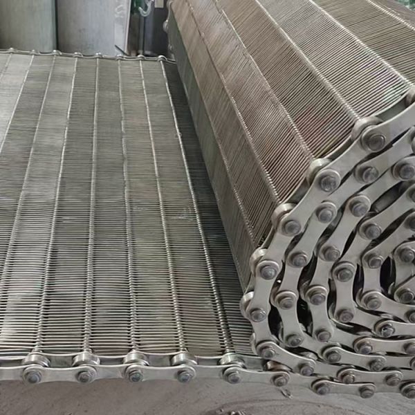 Food Grade Stainless Steel Wire Mesh Chain Balance Weave Conveyor Belt For