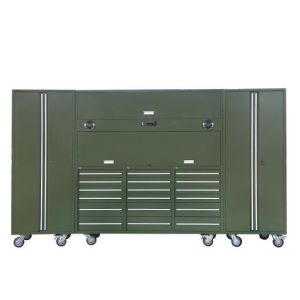 Drawer Mat Optional 72 Inch Mobile Tool Cabinet with 7 Drawers and 258 Tool