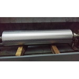 Cheap Non - Ferrous Metal / Leatheroid / Leather Embossing Rolls , Knurled Rollers for sale