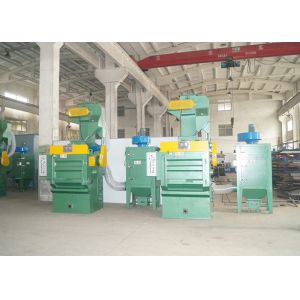 Tumble Belt Automatic Shot Blasting Machine , 200L Volume Industrial Shot