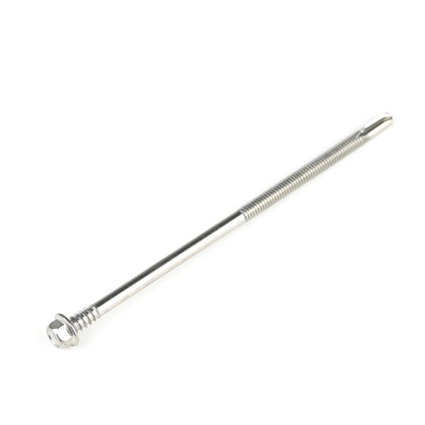 Double Thread 5.5x138 Stainless Steel Sus 410 Self Drilling Screw for Wood Structure
