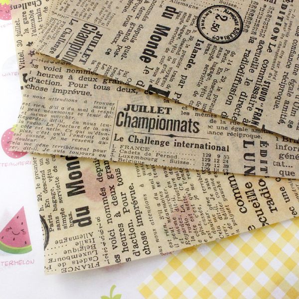 Tissue Paper Printing Paper Napkin Recyclable Bakery Packaging Heat Resistant