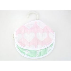 2pk Jacquard Infant Baby Feeding Bibs / Toddler Drool Bibs Healthy And Safe