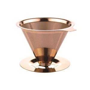 18/8 Stainless Steel Reusable Coffee Filter Pour Over Filter 2 Cups Capacity