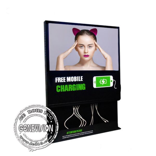 21.5 Inch Charging Station Advertising Player Wall Mount For Mobile Phone