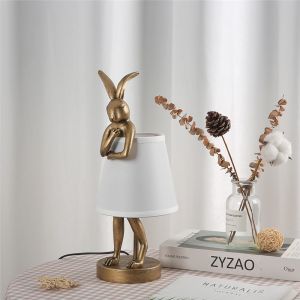 Modern Resin Table Lamp Nordic Creative Designer Rogue Rabbit Light（WH-MTB-267)